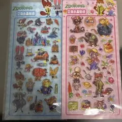 6️⃣ズートピア ボンボンドロップシールセット高品質