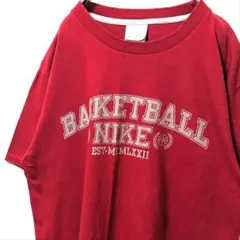 ナイキ バスケットボールEST.MCMLXXII Tシャツ レッド赤 L古着