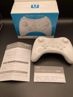 【美品・動作確認済】Wii U PRO コントローラー シロ 箱・説明書付き