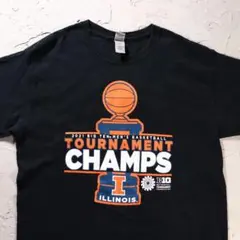 GILDAN Tシャツ NCAA イリノイ大学　優勝記念　カレッジ　バスケ