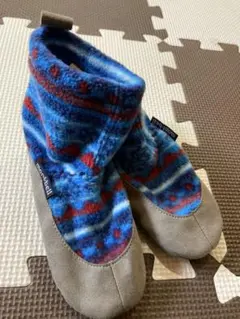 モンベル キャンプシューズ フリース 室内用防寒 靴下 アウトドア 16cm