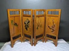 木製　ミニ屏風　折りたたみ式