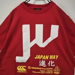 カンタベリー　日本代表ウェールズ戦　記念　Tシャツ　M　ラグビー　状態良好　古着