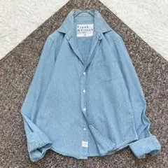 美品✨フランクアンドアイリーン デニム バリー 長袖シャツ ハート柄 洗える