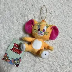 トムとジェリー　ジェリー　ハピネスマスコット　ぬいぐるみ　キーホルダー