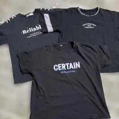 半袖Tシャツ 3枚セット ブラック