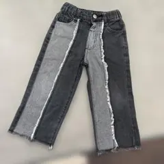 SHEIN パッチワークデニムパンツ 4Y