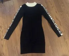 黒ニットワンピース Fサイズ 長袖