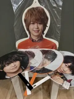 Hey! Say! JUMP】有岡大貴 うちわ　4点セット　（ハンガー付き）