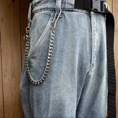 アメカジ ウォレットチェーン ヴィンテージ カラビナ シルバー 喜平 キーリング