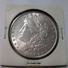 1891年モルガンダラー銀貨 ニューオリンズ造幣局 長谷川時計舗ケース付