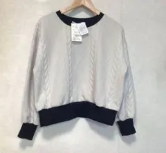 バイカラーニット