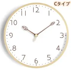 訳あり電波時計 木製 静音 掛け時計北欧 ナチュラル ウォールクロック 25cm
