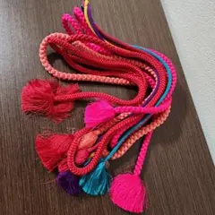 カラフルな房付き帯締め３本セット