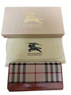 ⭐︎SALE中　美品　Burberry バーバリー　チェック長財布　箱　保存袋あり