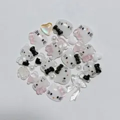 キティ ネイルパーツ セット 12個＋おまけ　6