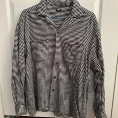 UNIQLO 千鳥格子柄 長袖シャツ S