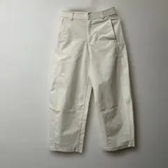 UNIQLO ジャージーバレルレッグパンツ オフホワイトＬサイズ