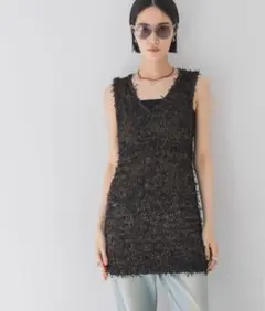 JEANASIS ベスト　ニット　トップすぎ