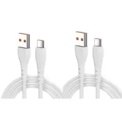2本 1M 充電ケーブル 急速充電 タイプc 充電 ケーブル 急速 ホワイト