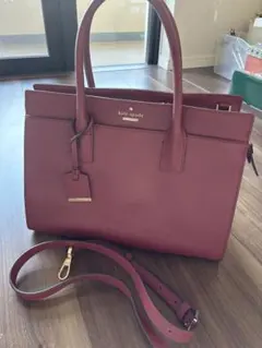 【美品】Kate spade ケイトスペード ハンドバッグ　2wayサフィアーノ