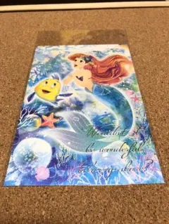 ディズニー　ポストカード　リトルマーメイド　アリエル