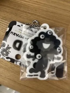 黒ミャクミャクラバーキーホルダー