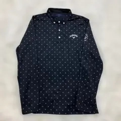 極美品 キャロウェイ 長袖 ポロシャツ ブラック 3L