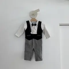 タキシード風ベビーセレモニーロンパース