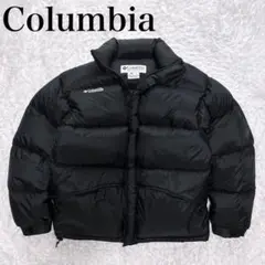 希少✨Columbia 肉厚　ダウンジャケット　ブラック　ショート　ヴィンテージ