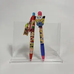 キャラクター付きボールペン2本セット