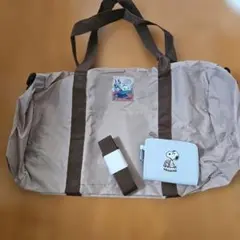 MOOMIN ボストンバッグ PEANUTS ポーチ 2点セット
