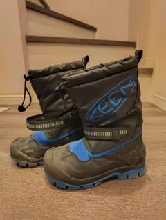KEEN キッズブーツ ブラック/ブルー 18.5cmのサムネイル