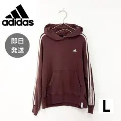 adidas アディダス パーカー ブラウン L メンズ トレーナー 秋冬 長袖
