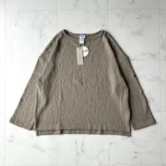 タグ付き未使用✨Tieasy ティージー ボートネック バスク シャツ モカ 3