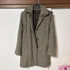 【値下げ致しました】MACKINTOSH チェック柄 ロングコート 34のサムネイル