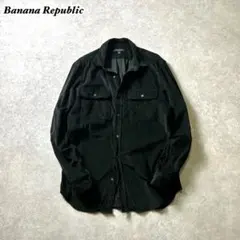 Banana Republic バナリパ コーデュロイシャツ 細畝ブラック L