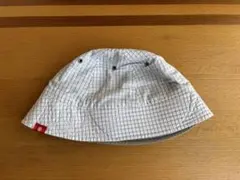 old stussy 孔子チェック　リバーシブル　クラッシャーハット　バケハ