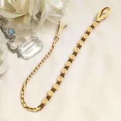 ミサンガ☆花ミサンガ☆花柄ミサンガ☆25cm〜26cm【⑬】