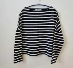 nano UNIVERSE ボートネックストライプTシャツ