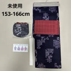 未使用　ユニクロ　レディース　浴衣　帯　巾着　セット　紫　大人っぽい　綺麗　上品のサムネイル