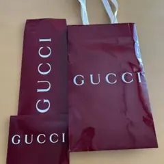 GUCCI ショップ袋 大小セットとカード入れ