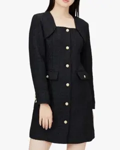 リリーブラウン] 宮脇咲良 ツイードジャケットミニワンピース 黒　新品