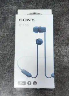 SONY WI-C100 ワイヤレスイヤホン ブルー