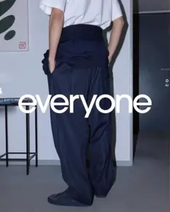 everyone two tuck wide twill trouser S