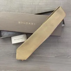 新品未使用【BVLGARI】 ブルガリ シルク ネクタイ イタリア製 箱説明書付