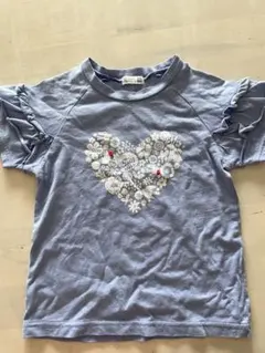 RAG MART ラグマート袖のふりるが可愛い♪ Tシャツ 110cm