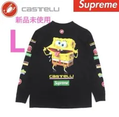 Supreme x SpongeBob Racing L/S Tee 黒　L