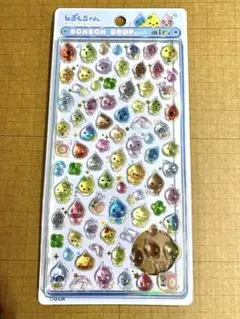 ボンボンドロップシールmini しずくちゃん しずくの森のなかまたち