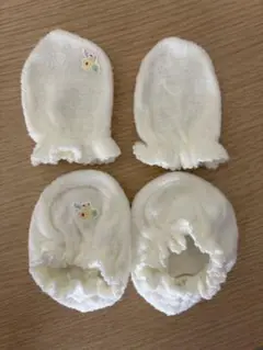 ミキハウス ホワイトフリースミトン